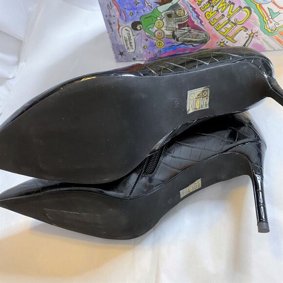 Jeffrey Campbell NIB Khalees Snake Embossed Bootie - Picture 4 of 11